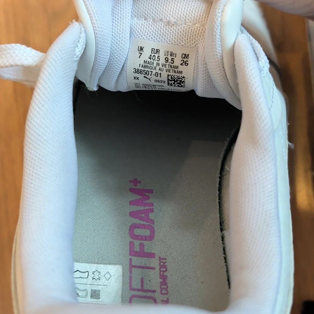 Puma Carina White Low-Top Sneakers
